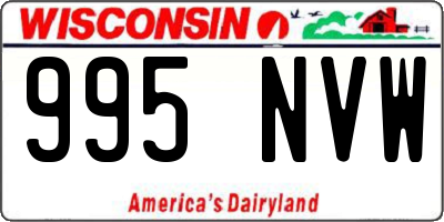 WI license plate 995NVW