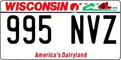 WI license plate 995NVZ
