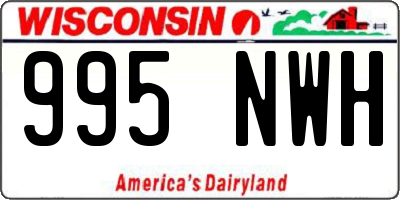 WI license plate 995NWH