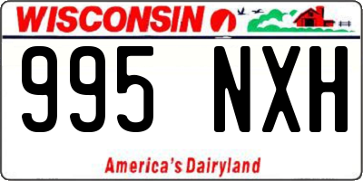 WI license plate 995NXH