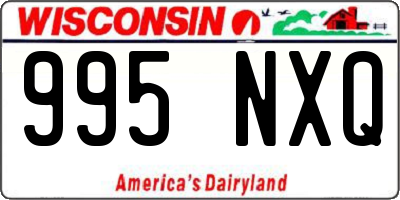 WI license plate 995NXQ