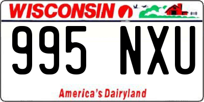 WI license plate 995NXU