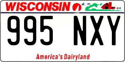 WI license plate 995NXY