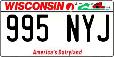 WI license plate 995NYJ