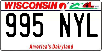 WI license plate 995NYL