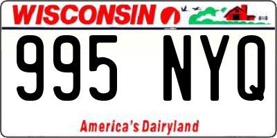 WI license plate 995NYQ