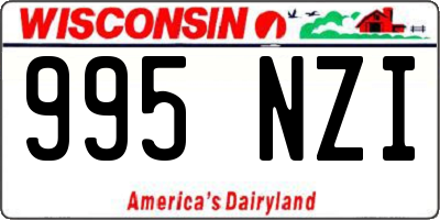 WI license plate 995NZI