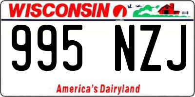 WI license plate 995NZJ