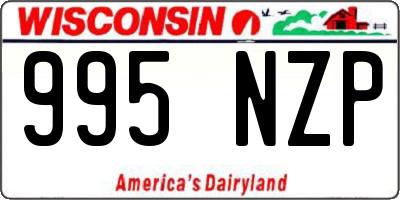 WI license plate 995NZP