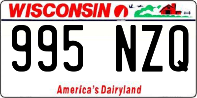 WI license plate 995NZQ