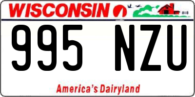 WI license plate 995NZU