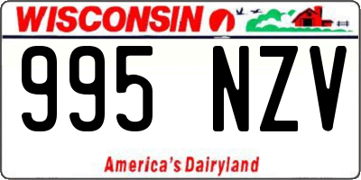 WI license plate 995NZV