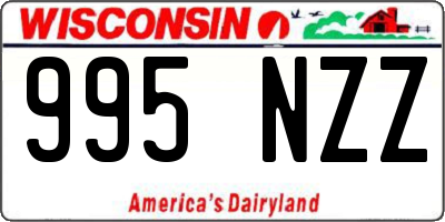 WI license plate 995NZZ