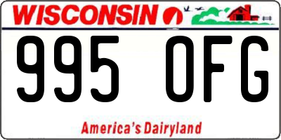 WI license plate 995OFG