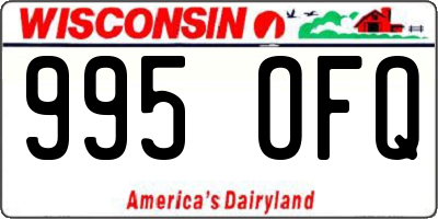 WI license plate 995OFQ
