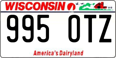 WI license plate 995OTZ