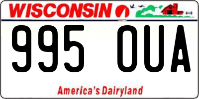 WI license plate 995OUA