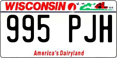 WI license plate 995PJH
