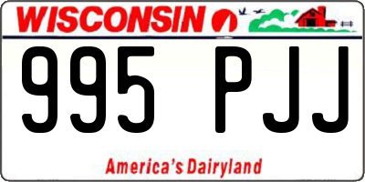 WI license plate 995PJJ