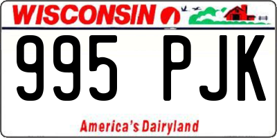 WI license plate 995PJK