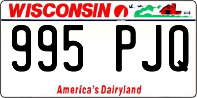 WI license plate 995PJQ