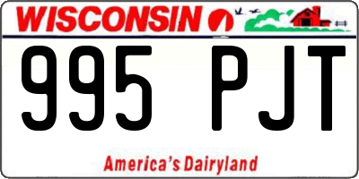 WI license plate 995PJT