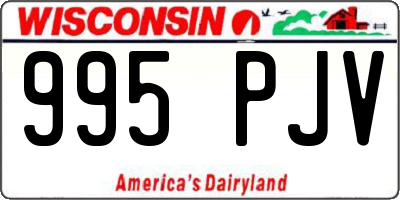 WI license plate 995PJV