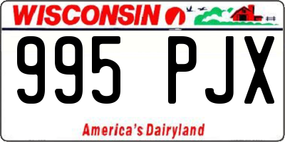WI license plate 995PJX