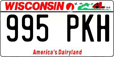 WI license plate 995PKH