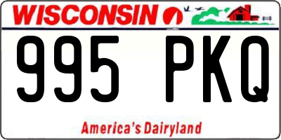 WI license plate 995PKQ