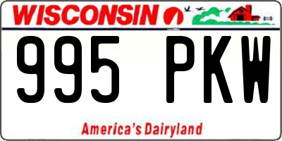 WI license plate 995PKW