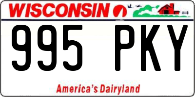 WI license plate 995PKY