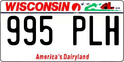 WI license plate 995PLH