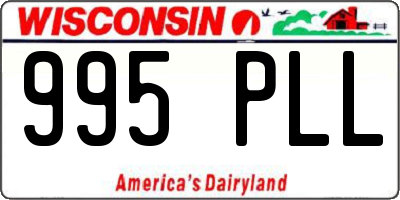 WI license plate 995PLL