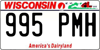 WI license plate 995PMH