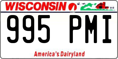 WI license plate 995PMI