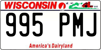 WI license plate 995PMJ
