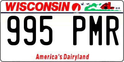 WI license plate 995PMR