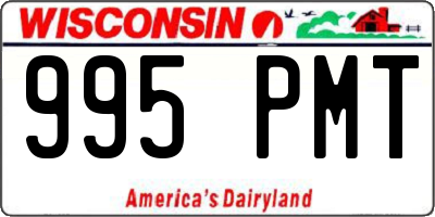 WI license plate 995PMT