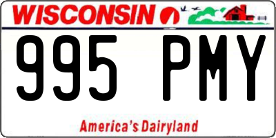 WI license plate 995PMY