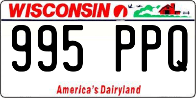 WI license plate 995PPQ