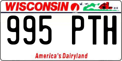 WI license plate 995PTH
