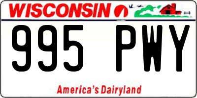 WI license plate 995PWY