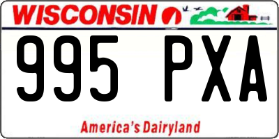 WI license plate 995PXA