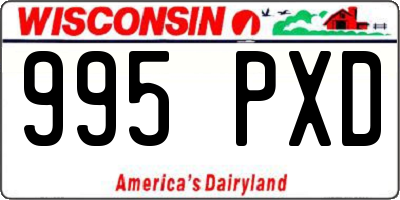 WI license plate 995PXD