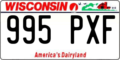 WI license plate 995PXF