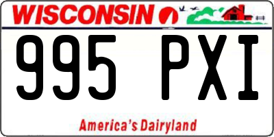 WI license plate 995PXI