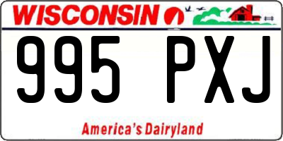 WI license plate 995PXJ