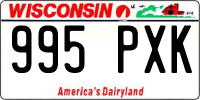 WI license plate 995PXK