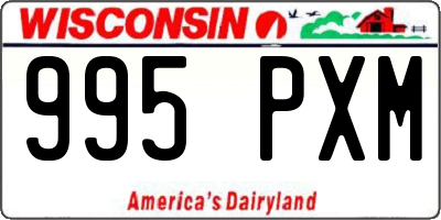 WI license plate 995PXM
